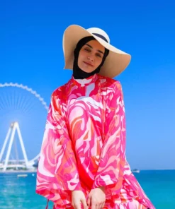 ماهیگیر کامل با طراحی گلدار و رنگ فوشیا M2322 برند Marina - 816719377