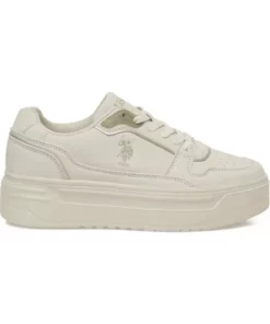 کفش ورزشی راحتی آناتومیک زنانه کارولین 5 جفت برند یو اس پولو آسین رنگ بژ برند U.S. Polo Assn. - 971739048