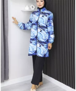 ست مایو مذهبی طرح موج ۳ عددی ۱۹۰۳-۰۳ سرمه‌ای برند sefamerve - 1048661491