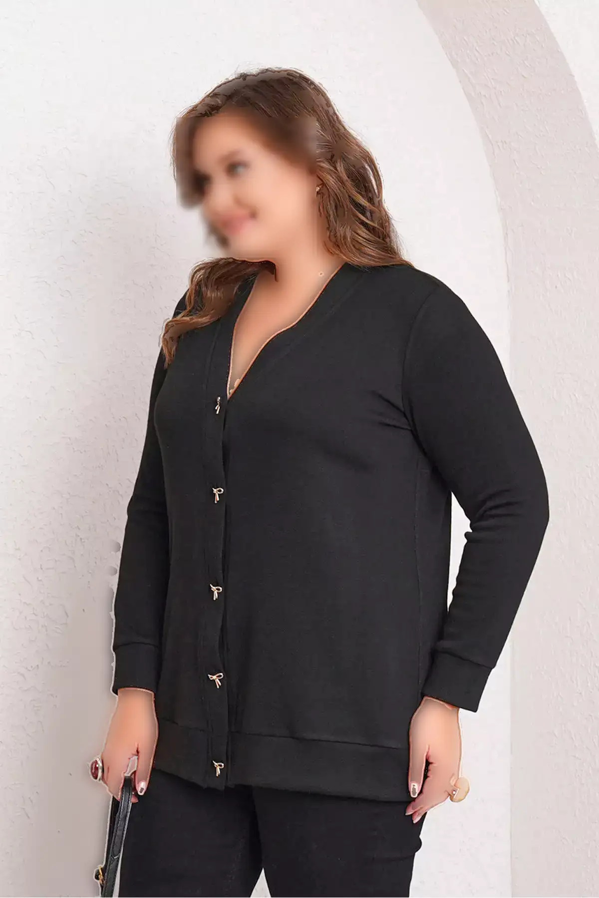 ک cardigan با تزئینات پاپیونی برند Büyük Moda - 1047532844