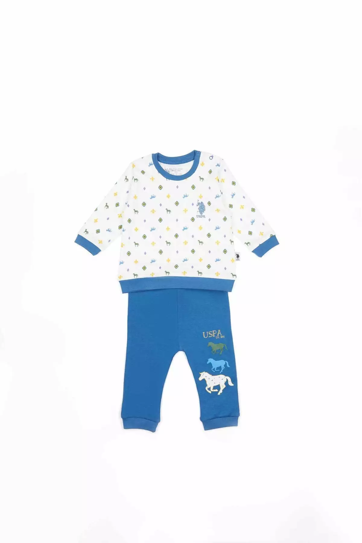 ست لباس نوزاد مردانه کرم رنگ با برند U.S. Polo Assn مجوزدار برند U.S. Polo Assn. - 133696892