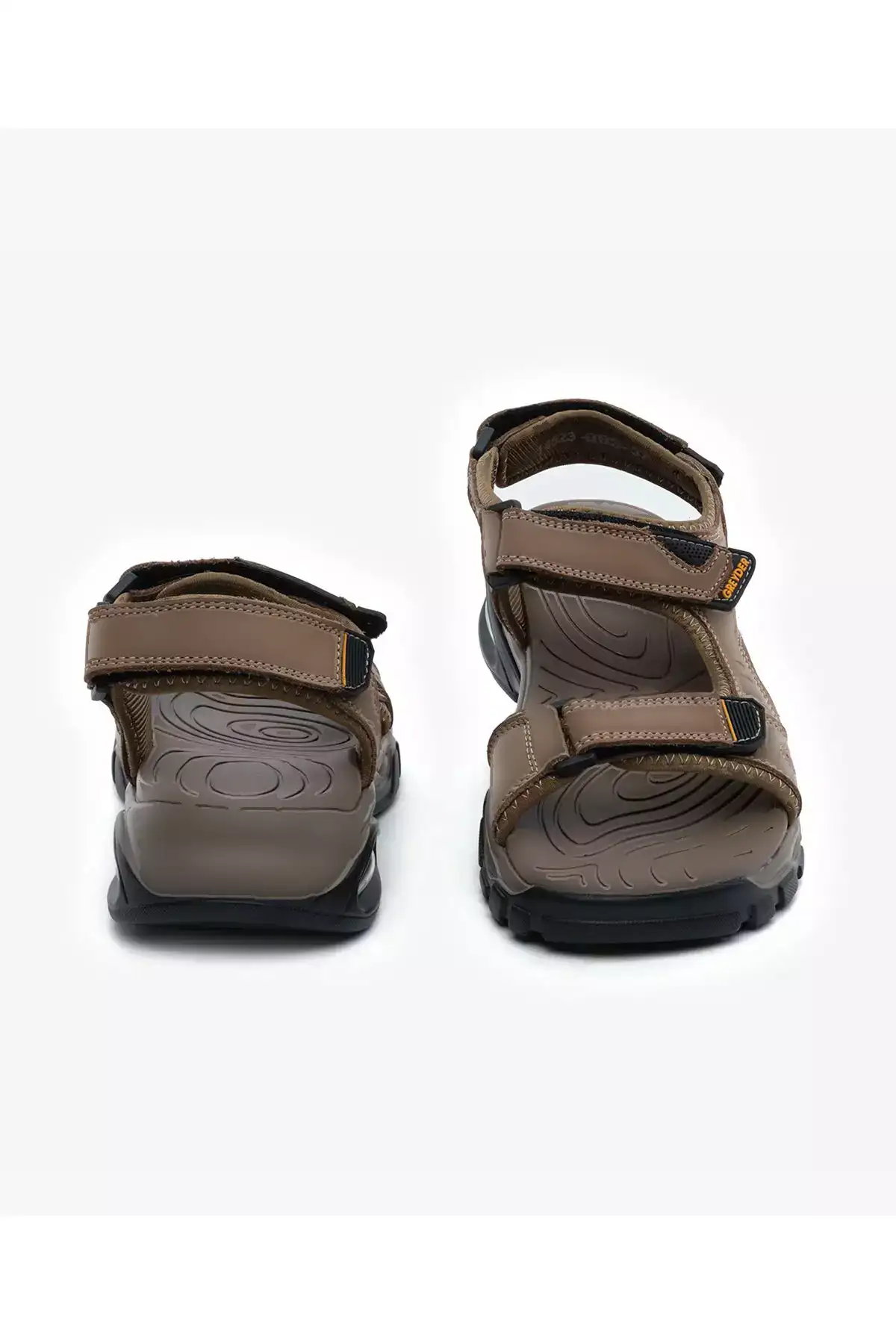 صندل زنانه قهوهای از چرم طبیعی برند Greyder - 927553114