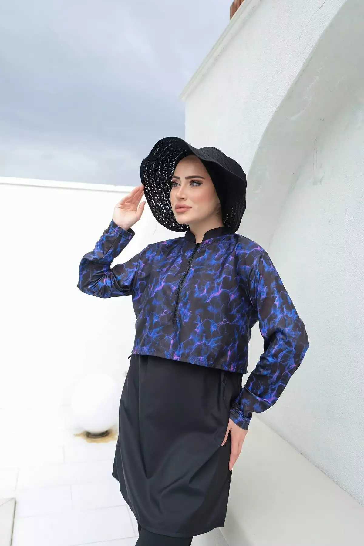 ماهی دوسر چاپ دیجیتال نیمه پوشیده برند lurex moda - 813058102