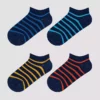 پوشاک بچه‌گانه: جوراب پاتیک ۴ عددی طرح خطوط تیره رنگ لاجوردی برای پسران برند Penti - 802531630