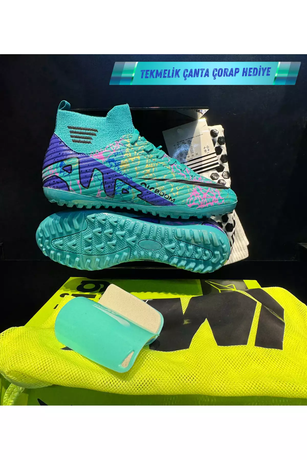 ست 3 تایی زمین فوتبال لالیگا پرو + کیف + جوراب + مچبند برند AİRBOOM - 950565972