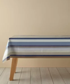 روکش میز پی‌وی‌سی راه‌راه 100x140 سانتیمتر رنگ سرمه‌ای برند English Home - 826474929