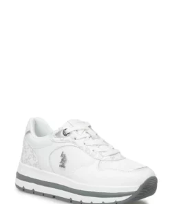 کفش اسنیکر زنانه با طراحی شیک و اورتوپدیک پاشنه بلند یواس پولو آسوسیشن برند U.S. Polo Assn. - 825469853