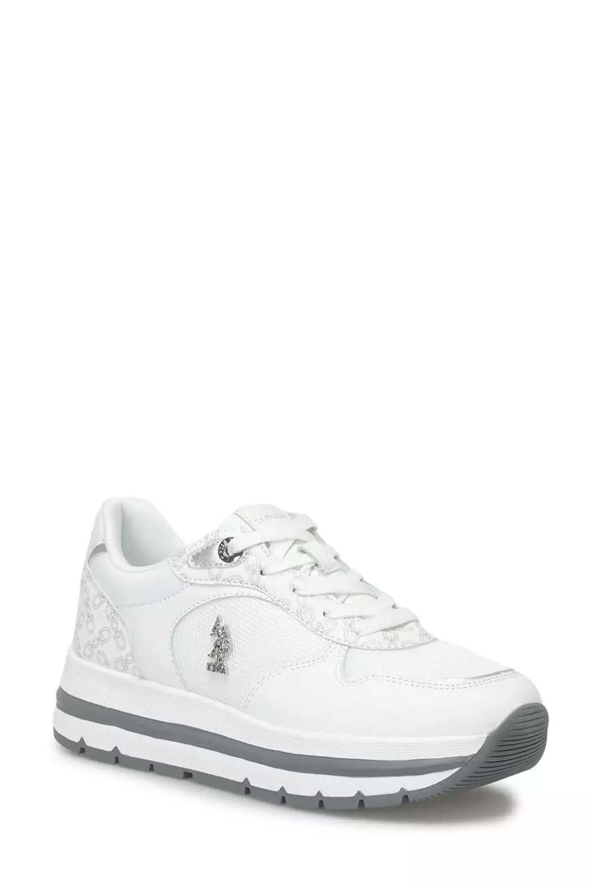 کفش اسنیکر زنانه با طراحی شیک و اورتوپدیک پاشنه بلند یواس پولو آسوسیشن برند U.S. Polo Assn. - 825469853