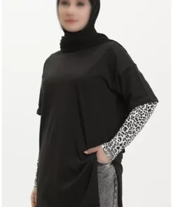 تیشرت پایه ۴۰۱۲-۰۱ سیاه برند sefamerve - 833440960