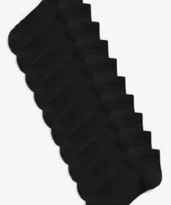 پکیج اقتصادی 10 جفتی جوراب پاتیک مشکی برند UZARLAR ÇORAP - 122649100