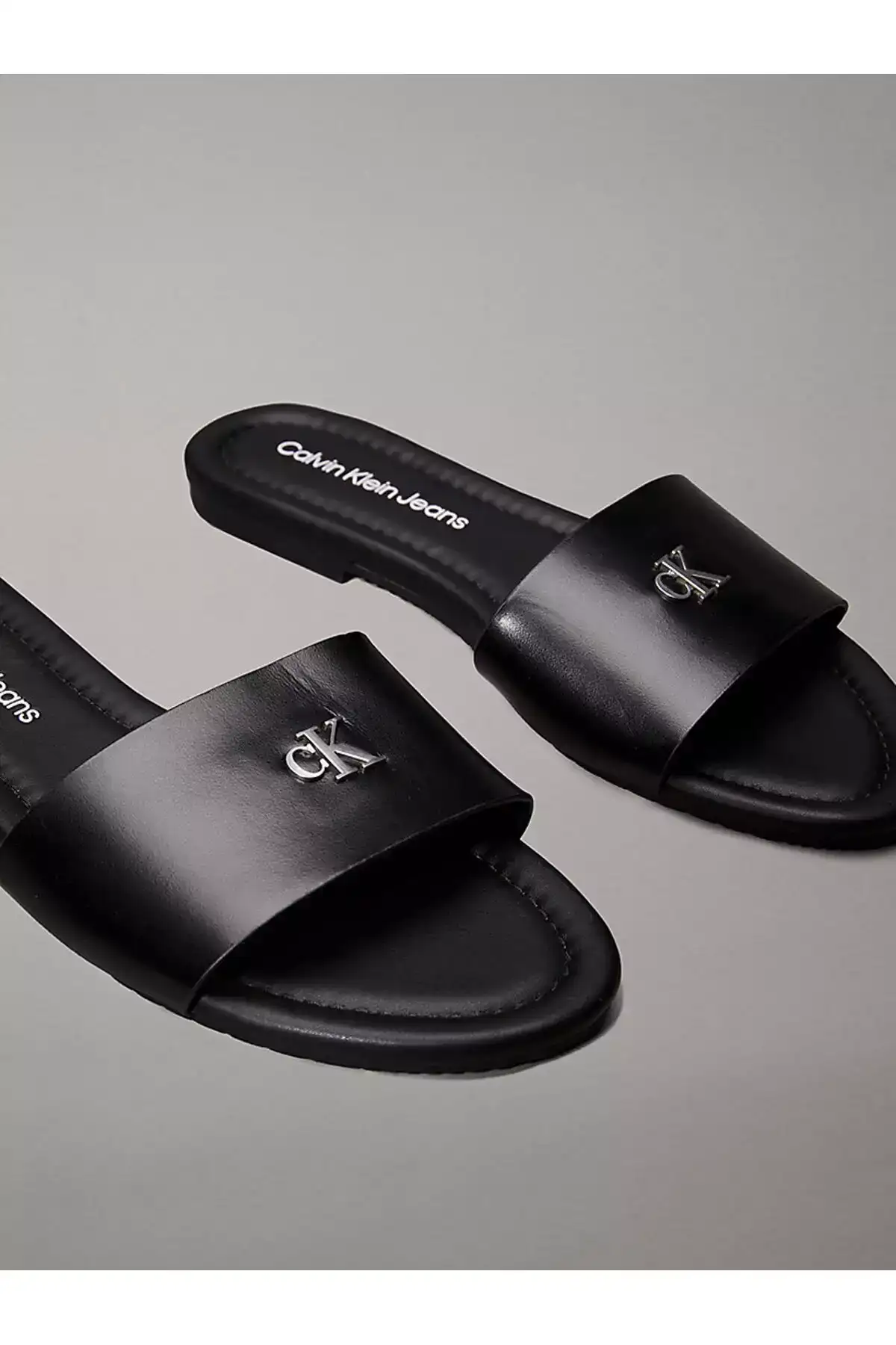 صندل سیاه زنانه ساده برند Calvin Klein - 922169276