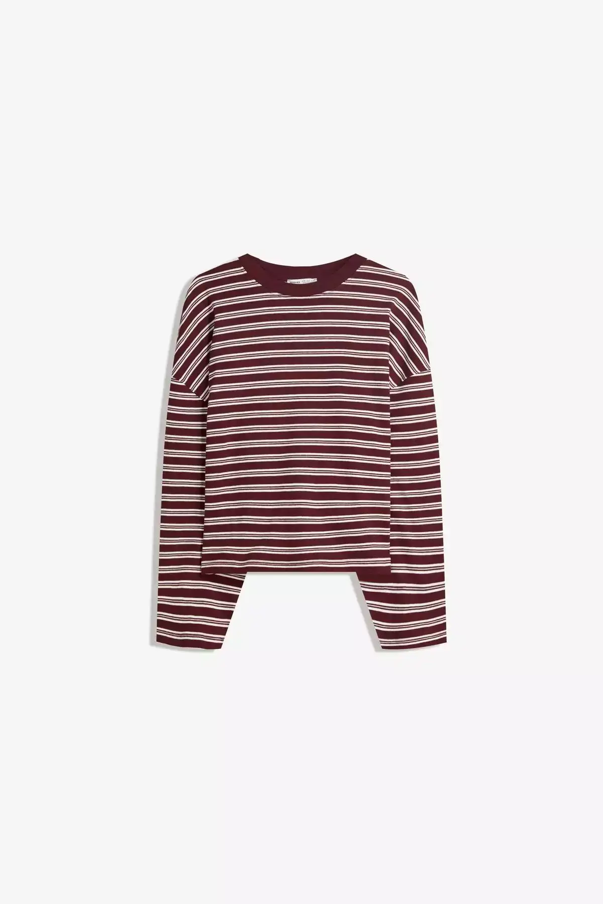 تیشرت بلند آستین طرحدار برند Bershka - 1027160501