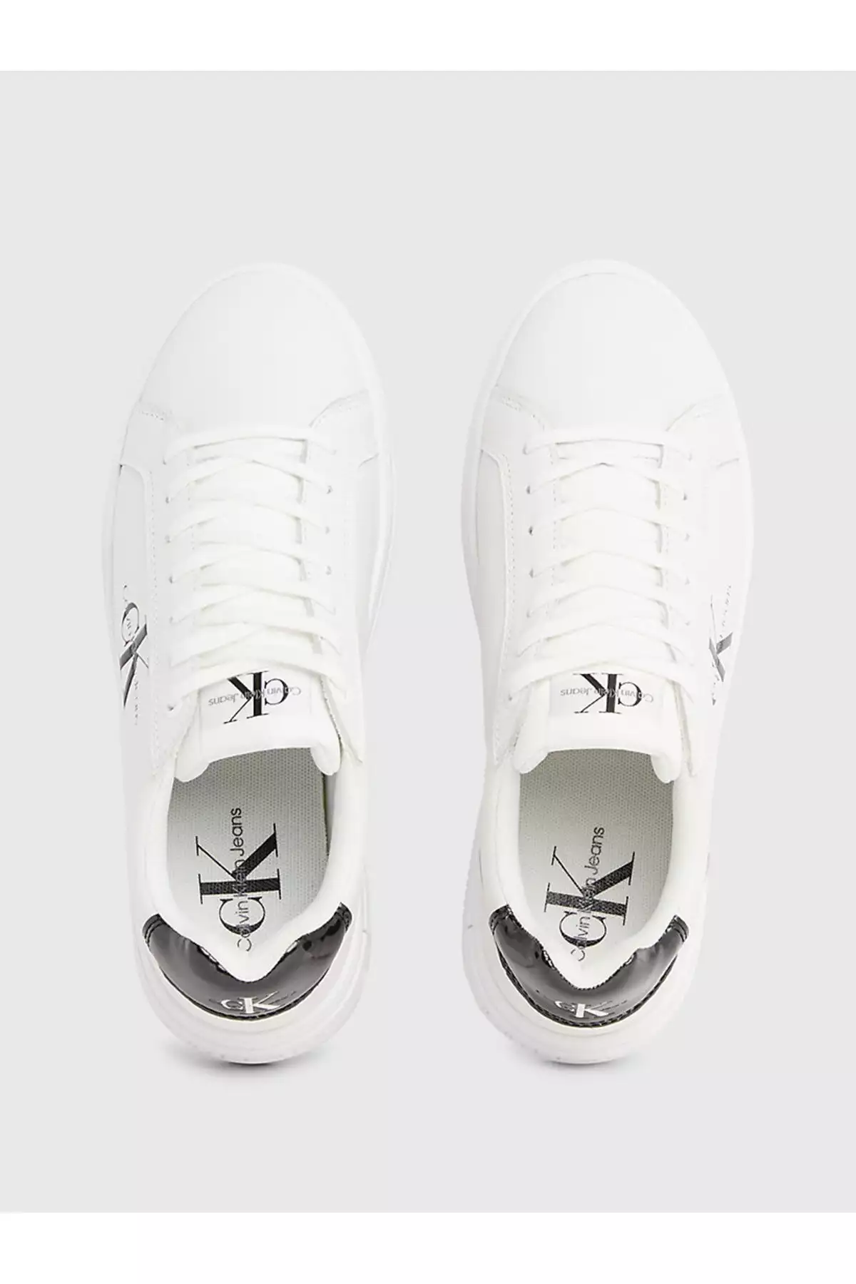 کفش پلتفرمBold با بندهای مشکی و جنس چرم مصنوعی متالیک برند Calvin Klein - 809012170