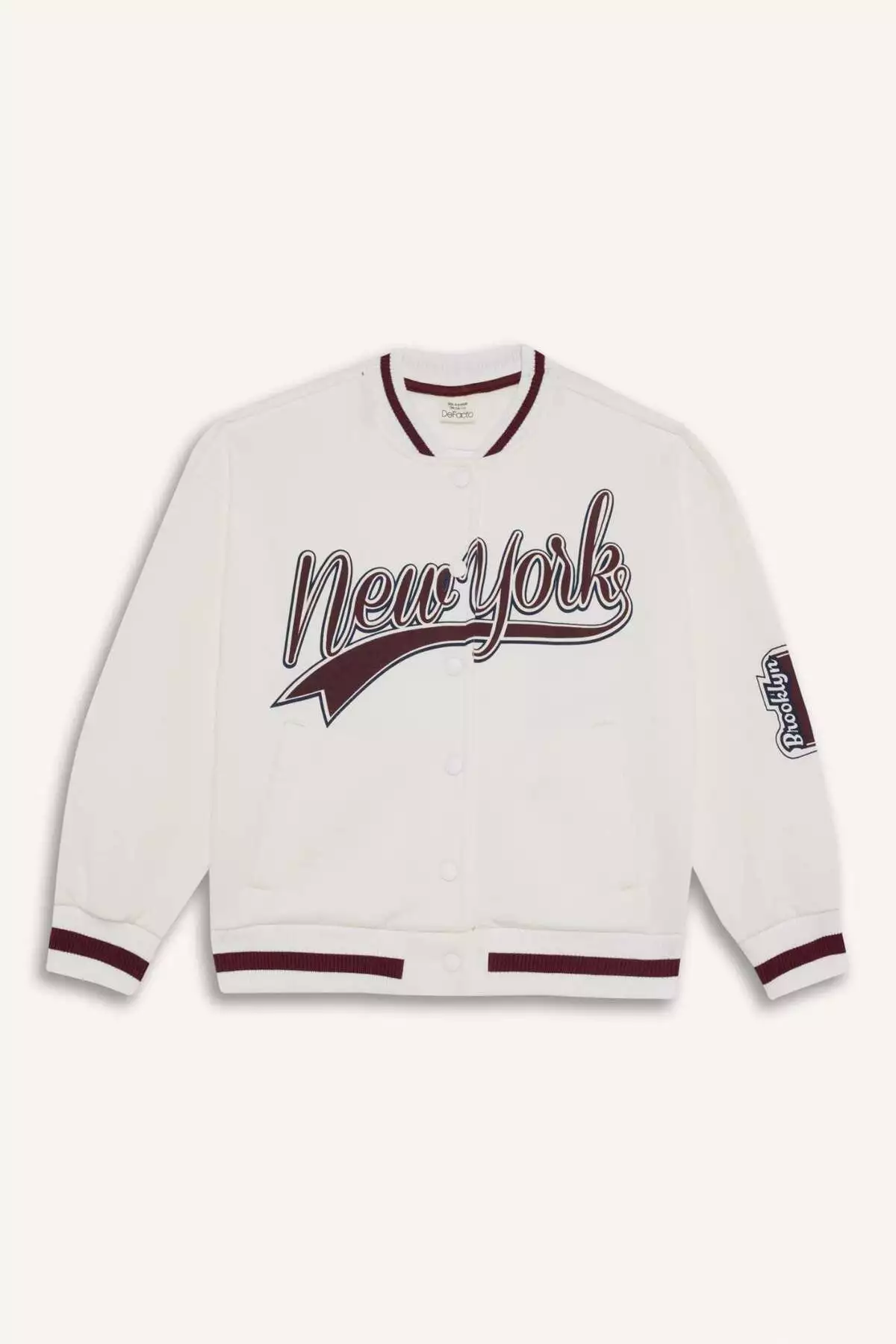 کاپشن بمبری یقه کالج با چاپ دخترانه مدل F2295A825AU برند Defacto - 969223927