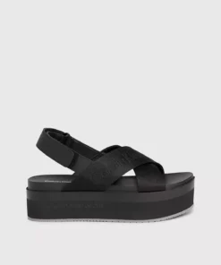 صندل پلتفرم با بند در پشت برند Calvin Klein - 820041446