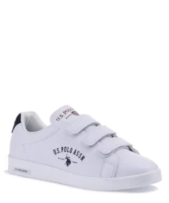 کفش ورزشی روزمره سفید با سه بند چسبی برند U.S. Polo Assn. - 149268305