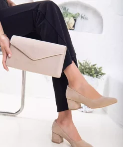 ست کیف و کفش زنانه با پاشنه ضخیم ۵ سانتی‌متری مدل استیلتو برند DARUGA - 811588212