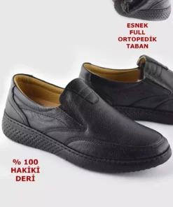 کفش مردانه تابستانی و زمستانی نرم با کفی طبی از جنس چرم طبیعی مدل 7575 برند ISPARTALILAR - 409881374