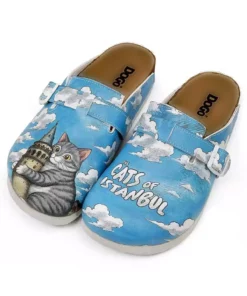 صندل آبی زنانه از چرم وگان - طراحی گالاتا کت برند Dogo - 962081860