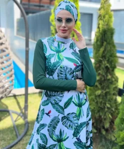 ماهیگیری تمام‌پوشش طراحی‌شده رمسای با الگوی برگ‌های سبز برند Remsa Mayo - 739553408