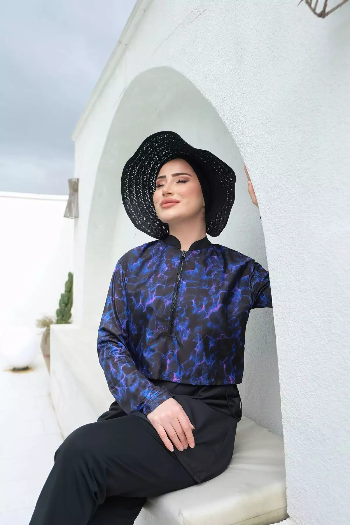 ماهی دوسر چاپ دیجیتال نیمه پوشیده برند lurex moda - 813058102