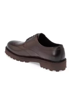 کفش کلاسیک مردانه از چرم اصل قهوه‌ای برند Tergan - 987217704