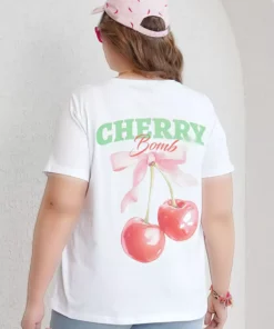 تیشرت پنبهای با طرح گیلاس برند Büyük Moda - 928103423