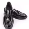کفش روزمره مردانه مشکی با پاپیون‌دار روگان برند BAL ALTINÖKÇE AYAKKABICILIK - 799829464
