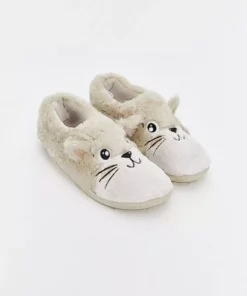 ترجیحات شیک از اسوا ب گییم | دمپایی خانه زنانه با طرح خرگوش و پشمی برند LC Waikiki - 1048803739