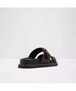 الیندا - دمپایی مسطح زنانه از چرم طبیعی سیاه برند Aldo - 901791713