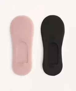 2 جفت جوراب کوتاه ریز بافت میکروفیبر نامرئی برند Oysho - 901405164