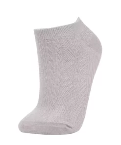 جوراب پاتیک پنچتایی زنانه پنبه‌ای B6042AXNS برند Defacto - 818222261
