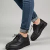 کفش روزمره ورزشی کلاسی مردانه JY-T12x با بند - سیاه برند Zapatos - 1042374849
