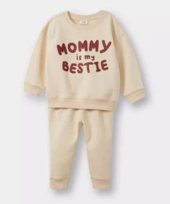 ست دو تکه لباس بچهگانه مردانه شامل سویشرت چاپی و شلوار ورزشی E8999A525WN برند Defacto - 968861464