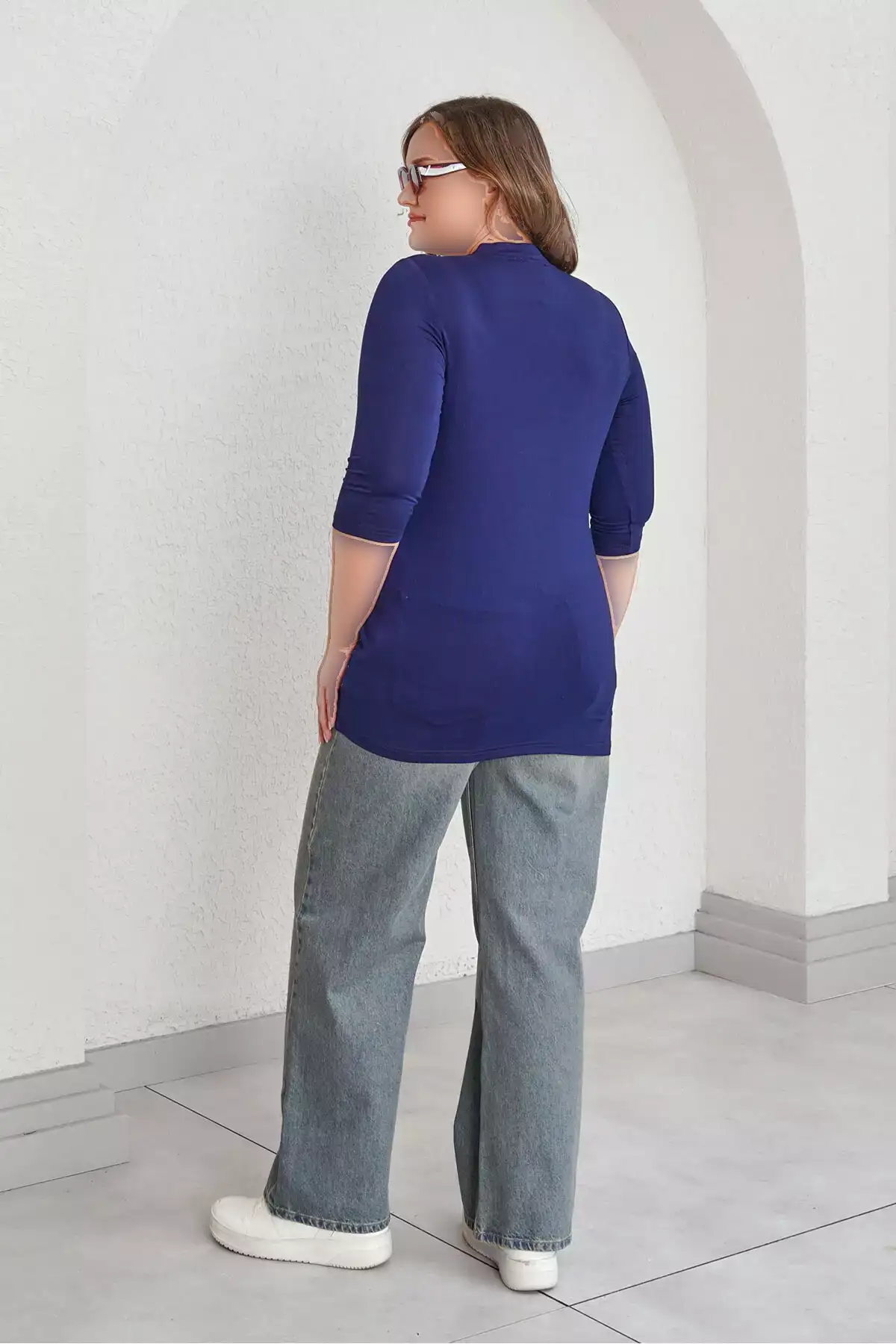 54146 تیشرت با جزئیات فیلونل برند Büyük Moda - 900280223