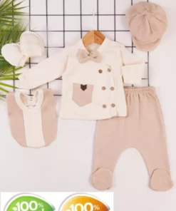 پاپیون‌دار ارگانیک پنج‌تایی خروجی بیمارستان 100% پنبه مردانه برند Pimadyo - 825627198