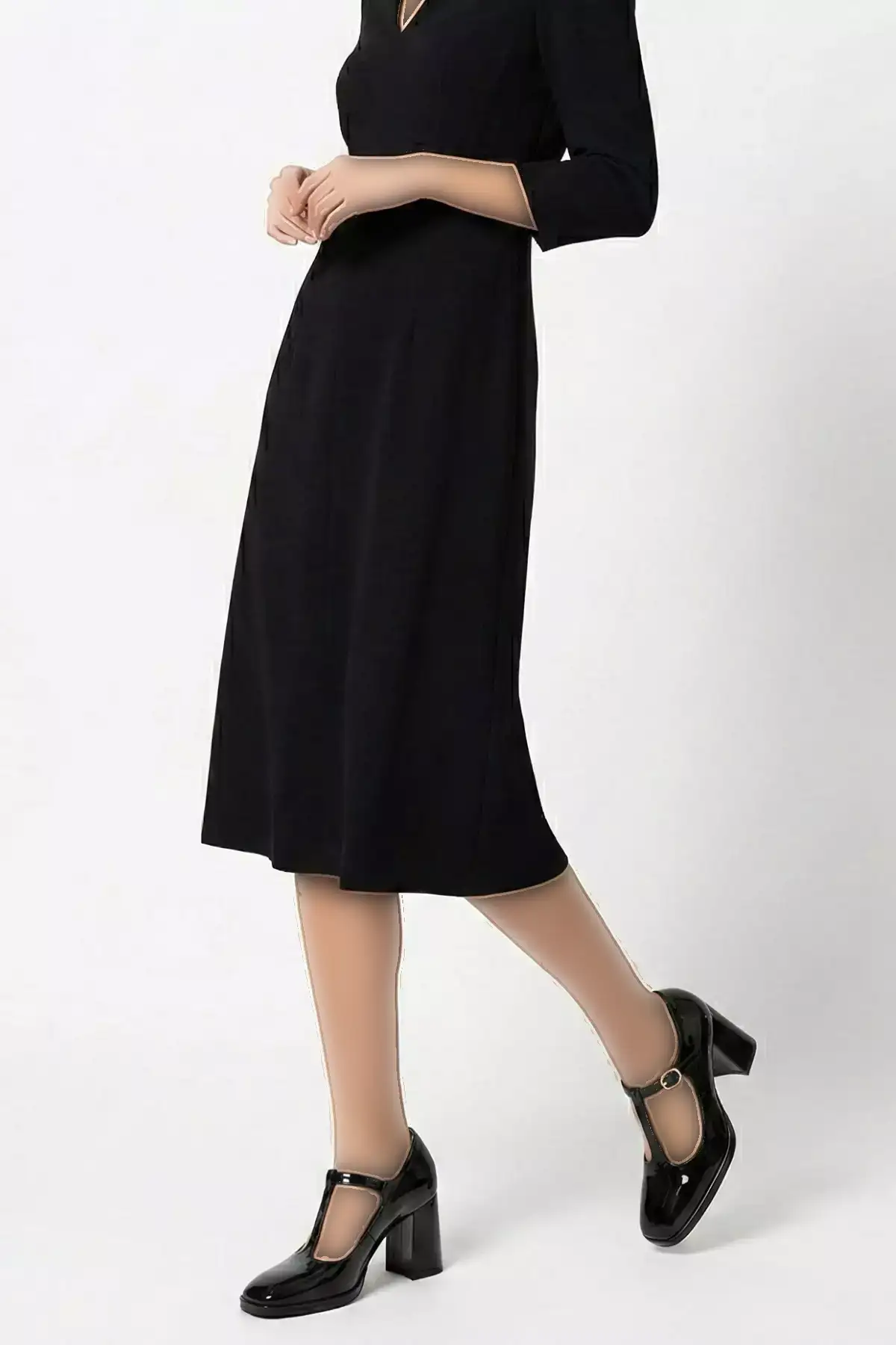 بوت زنانه 0 چرم طبیعی، کفش پاشنهبلند زنانه براق برند ALANCE - 1042487130