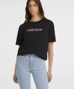 تیشرت زنانه اوورسایز Gj Ss Cn Os برند Guess - 841653071