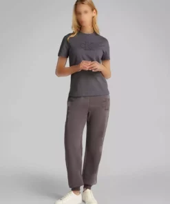 تیشرت کوتاه آستین زنانه خاکستری برند Calvin Klein - 932797325