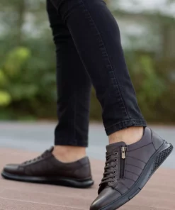 کفش روزمره ارزان قیمت طرح ارتوپدی با چرم طبیعی مردانه Garantili D262 برند Daxtors - 849591213