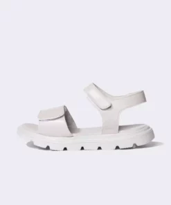 صندل بچه‌گانه با بند چسبی و زیره دندانه‌دار از جنس چرم مصنوعی کد C2802A824SM برند Defacto - 831484842