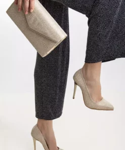 ست کیف با کفش استلتی زنانه در سبک شیک و زنانه با پاشنه ۱۰ سانتی‌متری و طرح چرم مصنوعی комфорт. برند LULO - 784304633