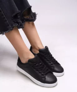 کفش ورزشی زنانه مشرونه مدل 0012601 مشکی سفید برند Riccon - 894936376