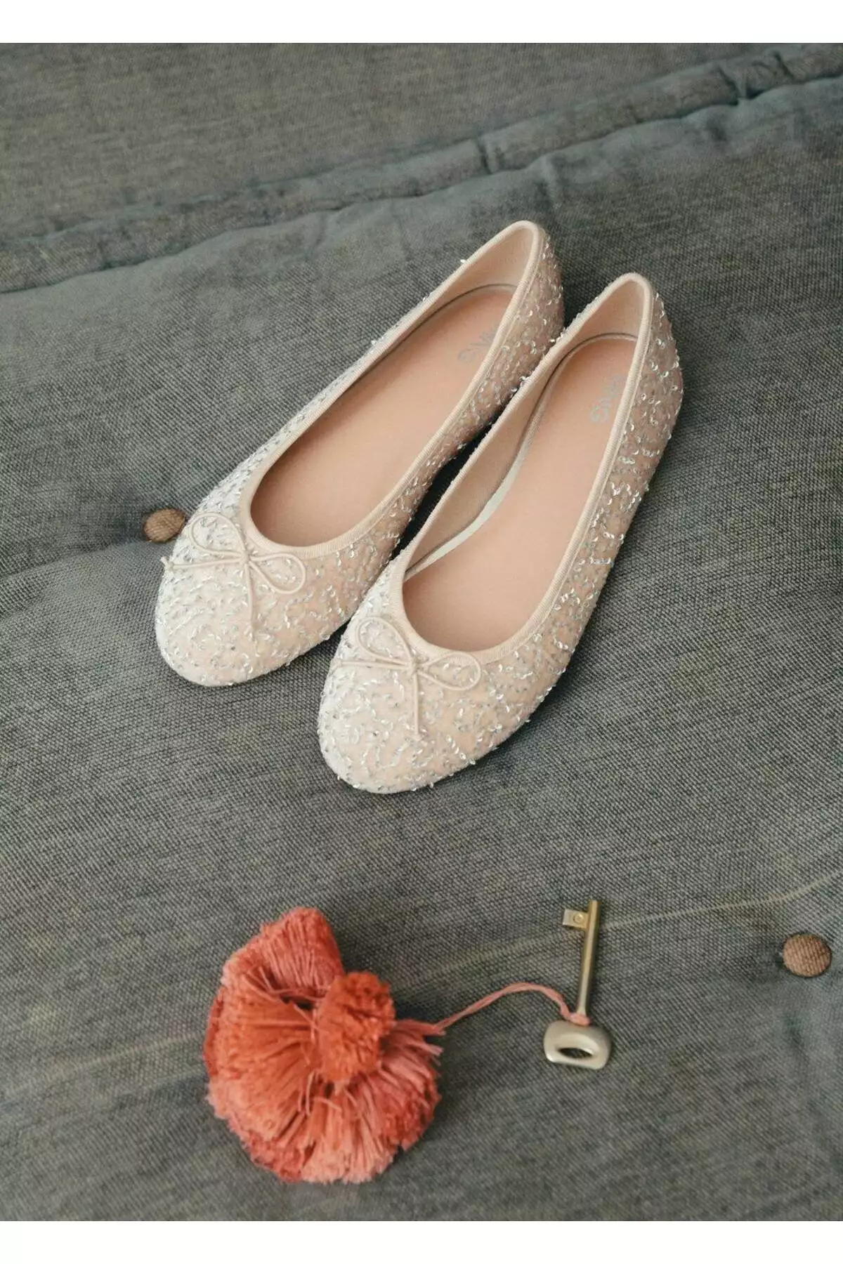 بابت با جزئیات براق برند MANGO Kids - 1019818248