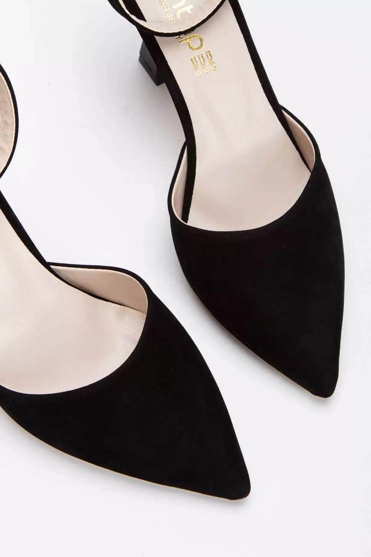 ست استیلتو مشکی سوئدی با کیف ترکیبی و پاشنه ۸ سانتیمتر برای خانمها برند GULT - 927302567