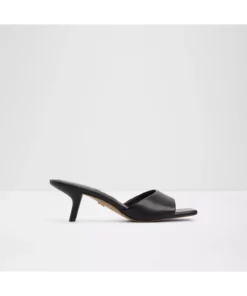 سحرآور - صندل پاشنه‌بلند مشکی از چرم مصنوعی بدون بند برای زنان برند Aldo - 924121611