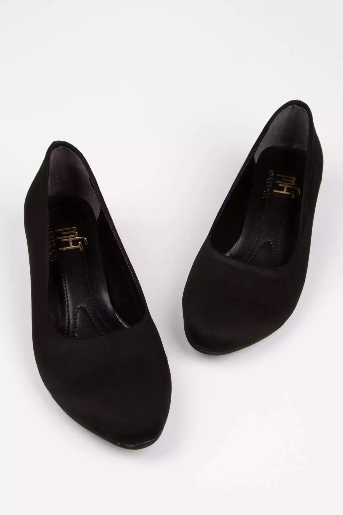 ست کیف و کفش پاشنه کوتاه زنانه مشکی سوئدی برند MFT AYAKKABI - 353661906