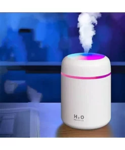 دستگاه بخور و عطر افشان التراسونیک LED دار با نور RGB و ظرفیت 300 میلی لیتر برند Tubrex - 845779221