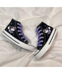 کفش ورزشی نایک اسنیکر با طرح کمرنگ و بند بلند مشکی برند Trendy Moda - 839992360