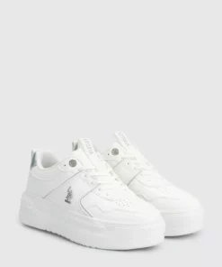 کفش ورزشی زنانه کلارک سفید برند U.S. Polo Assn. - 894018429